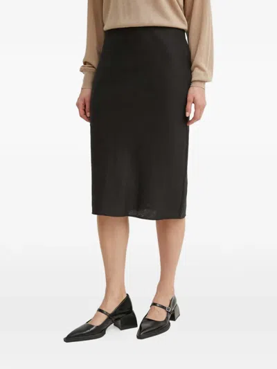 Samsoe & Samsoe Sagneta Midi Skirt In Black