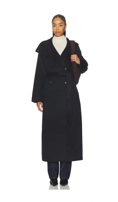 Samsoe & Samsoe Sahanne Coat In Black