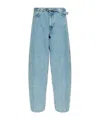 Samsoe & Samsoe Saharper Belted Denim Jeans In Blue