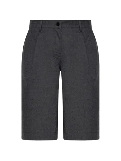 Samsoe & Samsoe Saharper Pleat Shorts In 灰色