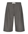 Samsoe & Samsoe Saharper Pleat Shorts In Gray