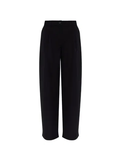Samsoe & Samsoe Saharper Pleated Trousers In Black