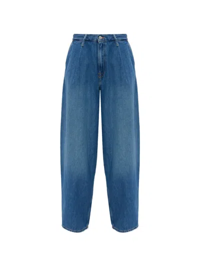 Samsoe & Samsoe Saharperfluid Pleated Jeans In Blue