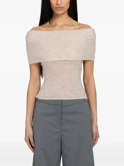 SAMSOE & SAMSOE SAHERA OFF-THE-SHOULDER FOLDOVER TOP