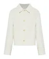 Samsoe & Samsoe Saholly Collared Jacket In White
