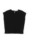 Samsoe & Samsoe Sahoy Round-neck Top In Black
