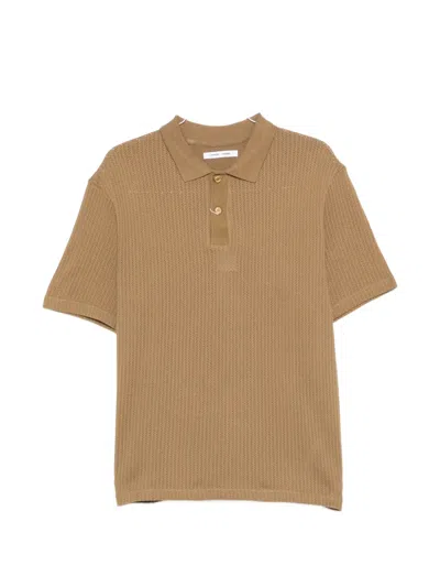 Samsoe & Samsoe Sajase Button Knitted Polo Shirt In Pattern