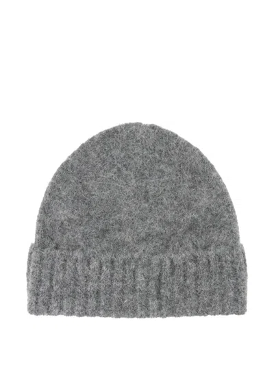 Samsoe & Samsoe Sajeanne Beanie Hat In Gray