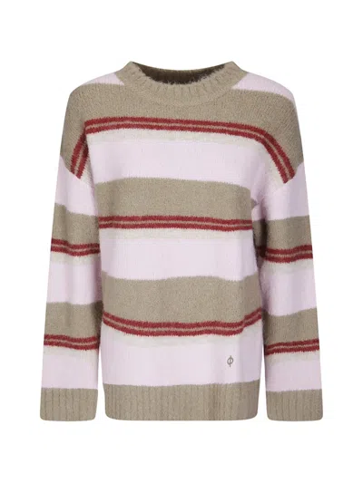 SAMSOE & SAMSOE SAJEANNE HORIZONTAL-STRIPE SWEATER
