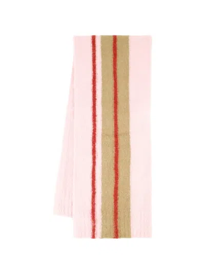 Samsoe & Samsoe Sajeanne Striped Scarf In Pink
