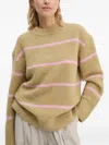 Samsoe & Samsoe Sajoan Striped Top In Brown