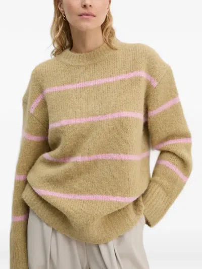 Samsoe & Samsoe Sajoan Striped Top In Brown