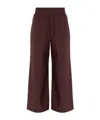 Samsoe & Samsoe Casual Pants With Elastic Waist In Burgundy