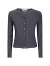 Samsoe & Samsoe Sajunes Button-up Cardigan In Gray