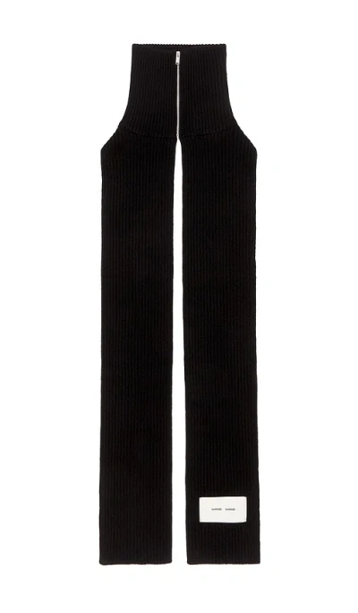 Samsoe & Samsoe Sakara Neck Scarf In 블랙