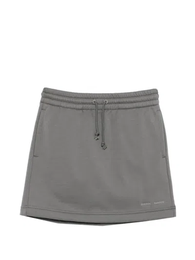 Samsoe & Samsoe Sakira Drawstring-waist Skirt In Gray
