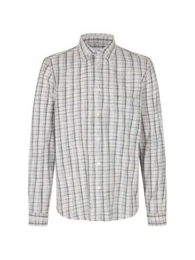 Samsoe & Samsoe Saliam Check-pattern Shirt In 화이트
