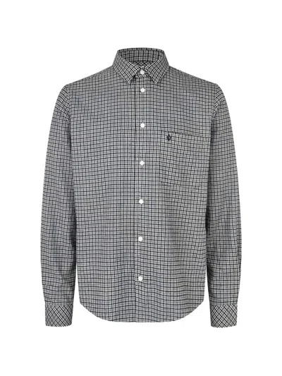 Samsoe & Samsoe Saliam Check-pattern Shirt In Grey