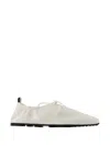 Samsoe & Samsoe Salilli Laced Ballet Flats In White