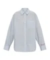 Samsoe & Samsoe Salova Striped-pattern Pocket Shirt In Blue