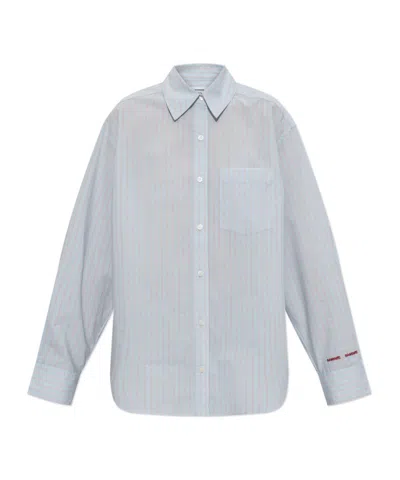 SAMSOE & SAMSOE SALOVA STRIPED-PATTERN POCKET SHIRT