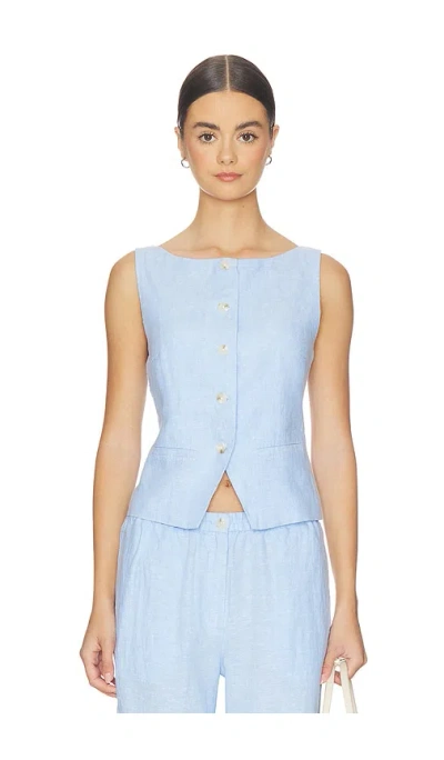 Samsoe & Samsoe Saloves Vest In Blue