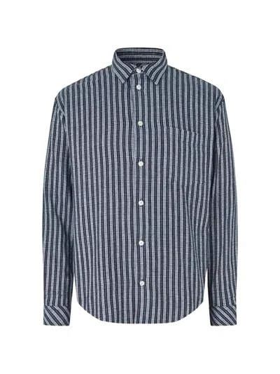Samsoe & Samsoe Saluan Check-pattern Shirt In 블루