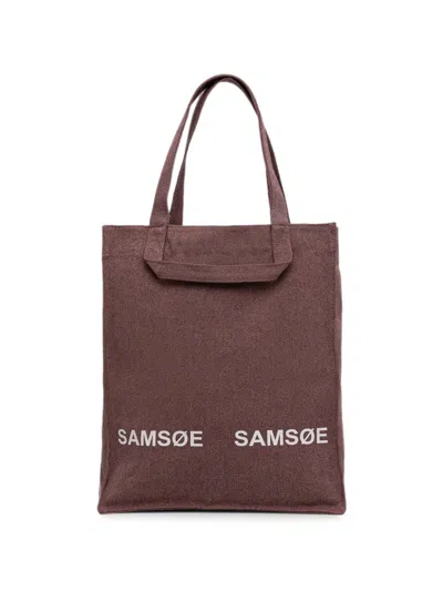 Samsoe & Samsoe Saluca Tote Bag In Blue