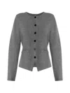Samsoe & Samsoe Salula Button-up Cardigan In Gray