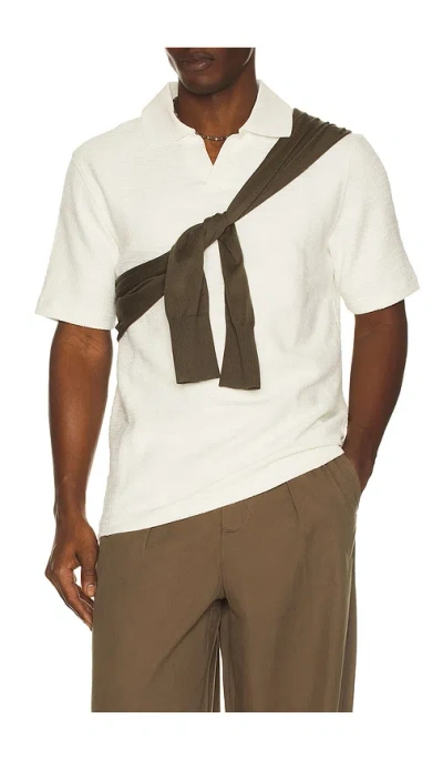 Samsoe & Samsoe Samac V-neck Polo In White