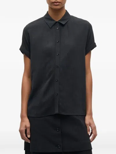 Samsoe & Samsoe Samajana Short-sleeve Shirt In Black