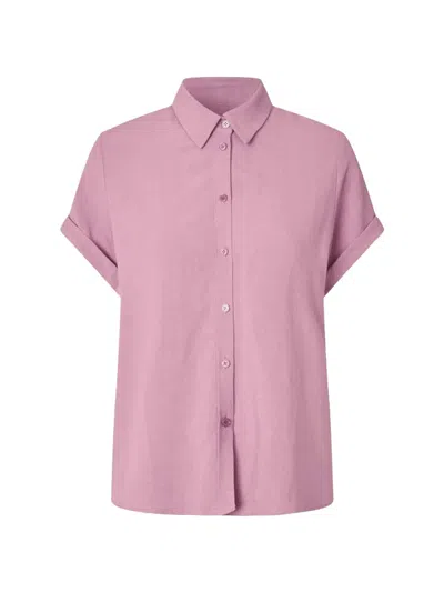 Samsoe & Samsoe Samajana Short-sleeved Shirt In Pink