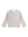 Samsoe & Samsoe Samally Beaded-detail Top In Neutral