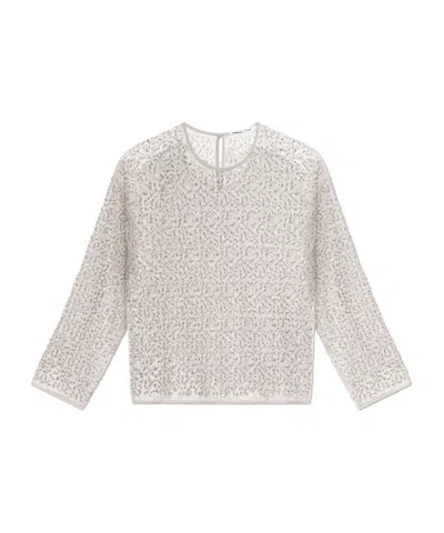 SAMSOE & SAMSOE SAMALLY BEADED-DETAIL TOP