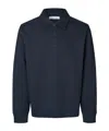 Samsoe & Samsoe Samarcel Jersey Polo Shirt In Black