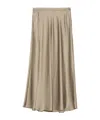 Samsoe & Samsoe Samiley Satin-finish Skirt In Multi