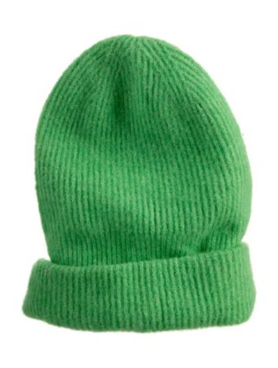 Pre-owned Samsoe & Samsoe Samsøe & Samsøe Knit Beanie In Green