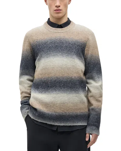 Samsoe & Samsoe Samse Samse Aiden Stripe Crewneck Sweater In White