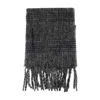 Samsoe & Samsoe Alex Checked Fringed Scarf In Black