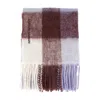 Samsoe & Samsoe Plaid Fringed Scarf In Multi