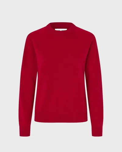 Samsoe & Samsoe Samsøe Samsøe Boston O-neck 6304 In Dark Red