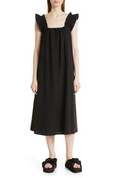 Samsoe & Samsoe Samsøe Samsøe Gill Organic Cotton Dress In Black