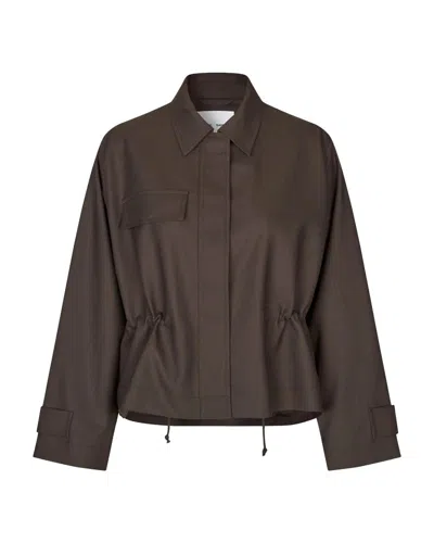 Samsoe & Samsoe Giubbino Salixa 14930 Black Coffee In Brown