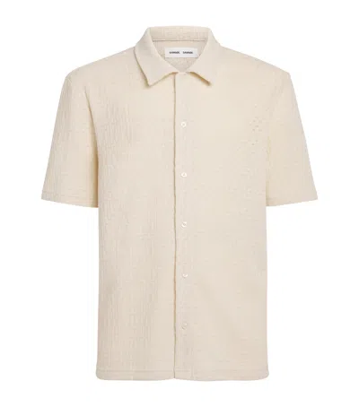 Samsoe & Samsoe Samsøe Samsøe Knitted Sakvist Shirt In Neutral
