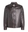 Samsoe & Samsoe Samsøe Samsøe Leather Samilton B Jacket In Brown