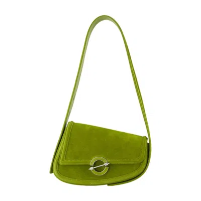 Samsoe & Samsoe Samsøe Samsøe Leather Shoulder Bag In Green