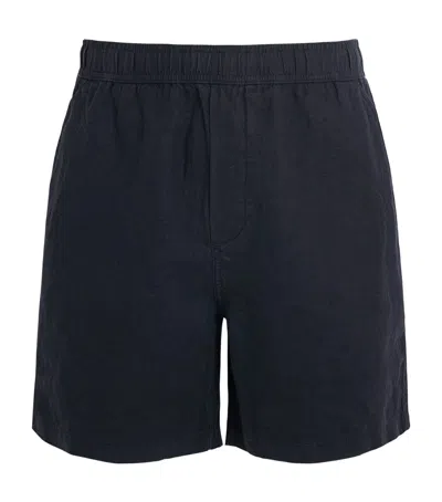 Samsoe & Samsoe Samsøe Samsøe Linen Chino Shorts In Blue