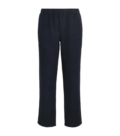 Samsoe & Samsoe Samsøe Samsøe Linen Sajabari Straight Trousers In Navy