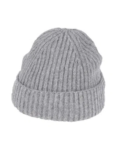 Samsoe & Samsoe Samsøe Φ Samsøe Man Hat Grey Size Onesize Wool, Recycled Wool, Polyamide In Gray