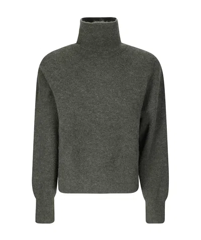 Samsoe & Samsoe Samsøe Samsøe Nola Turtleneck Knitted Sweater In Gray